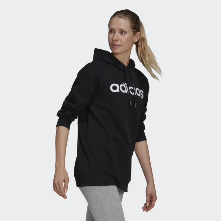 Moletom Oversize De Lã Adidas Black Essentials