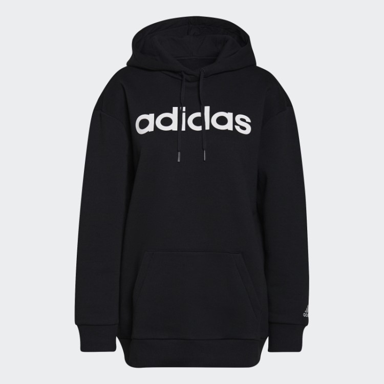 Moletom Oversize De Lã Adidas Black Essentials