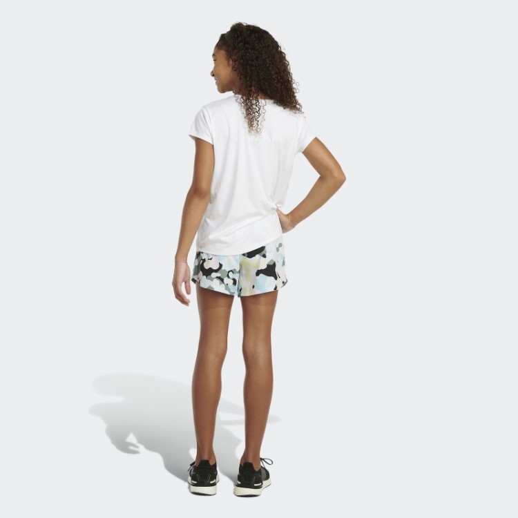 Short Tecido Branco Com Estampa Allover Adidas