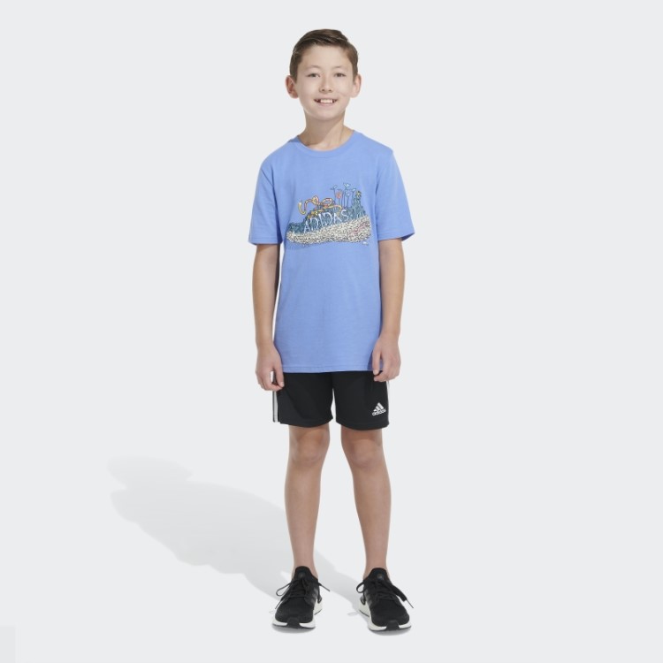 Sapato Jardim Camiseta Azul Adidas