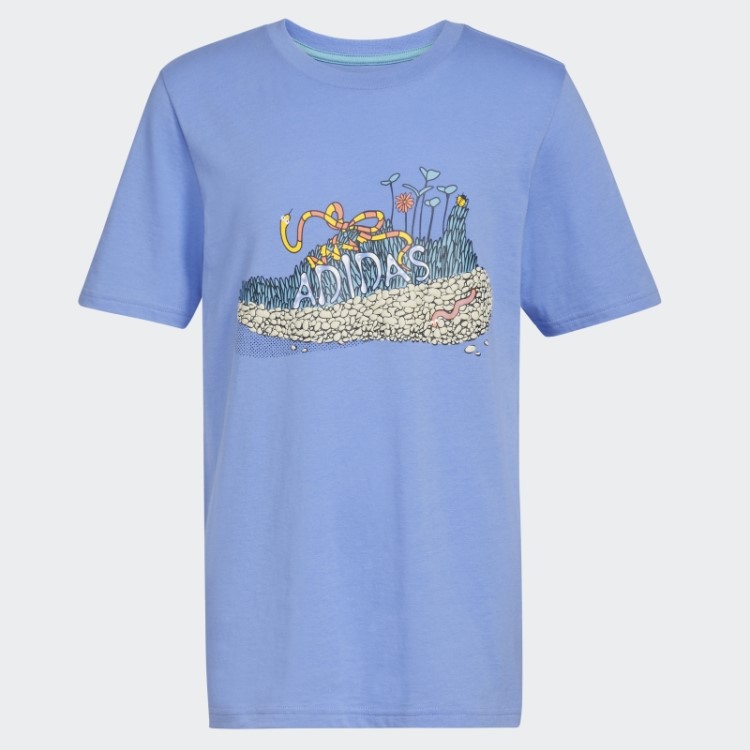 Sapato Jardim Camiseta Azul Adidas