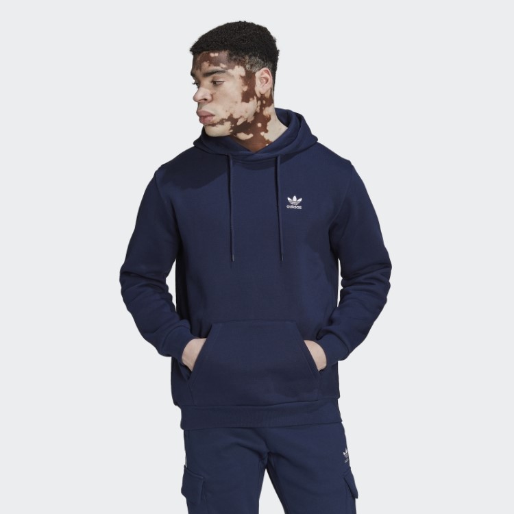 Moletom Com Capuz Adicolor Essentials Trefoil Night Indigo Adidas