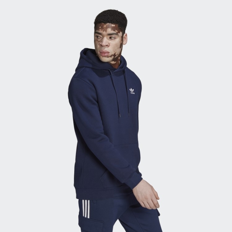 Moletom Com Capuz Adicolor Essentials Trefoil Night Indigo Adidas