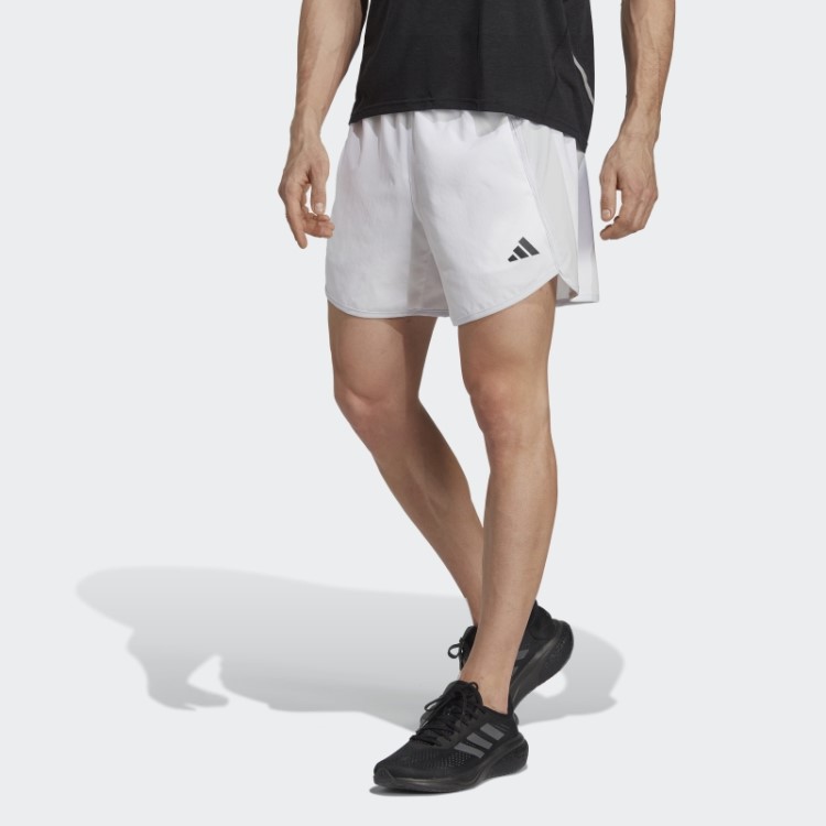 Bermuda De Corrida Adidas Branca Feita Para Ser Refeita