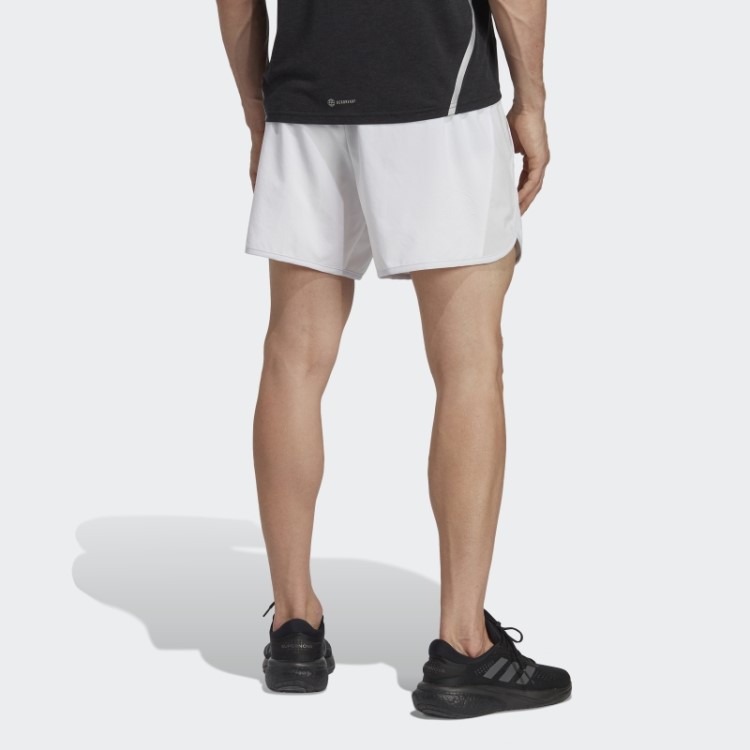 Bermuda De Corrida Adidas Branca Feita Para Ser Refeita
