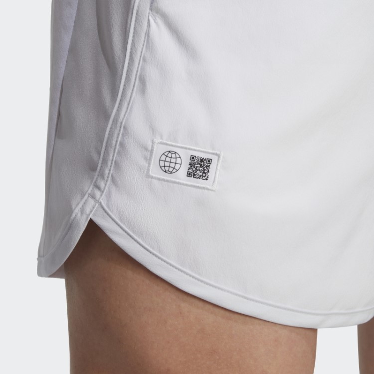 Bermuda De Corrida Adidas Branca Feita Para Ser Refeita