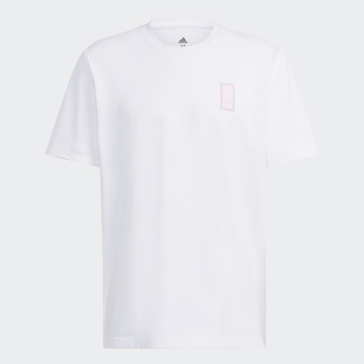 Adidas Belgium Estilo De Vida Pesado Camiseta Branca De Algodão