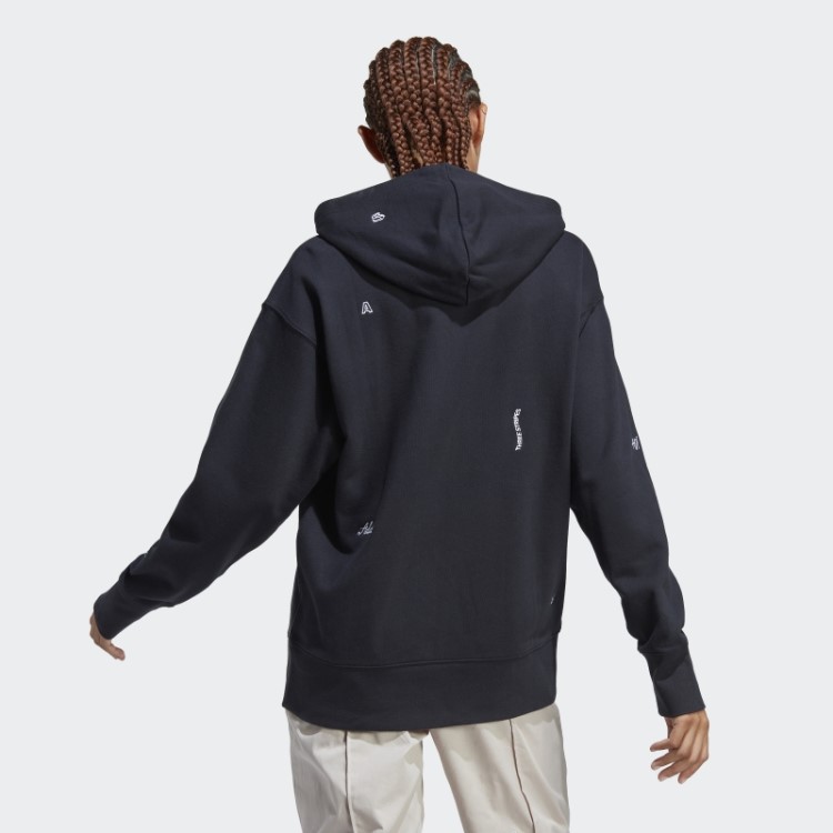 Moletom Adidas Preto Descontraído Com Estampas Inspiradas Em Cristais Curativos