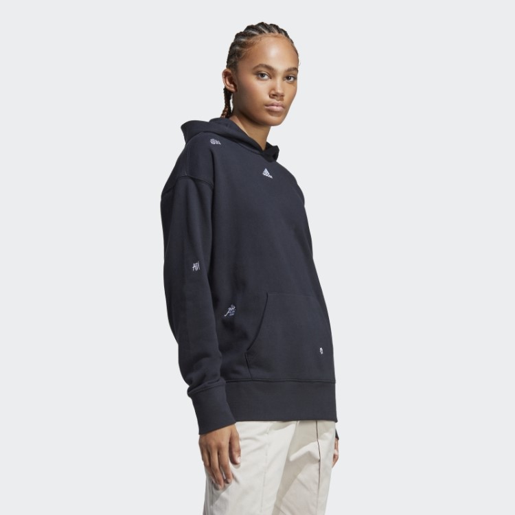 Moletom Adidas Preto Descontraído Com Estampas Inspiradas Em Cristais Curativos