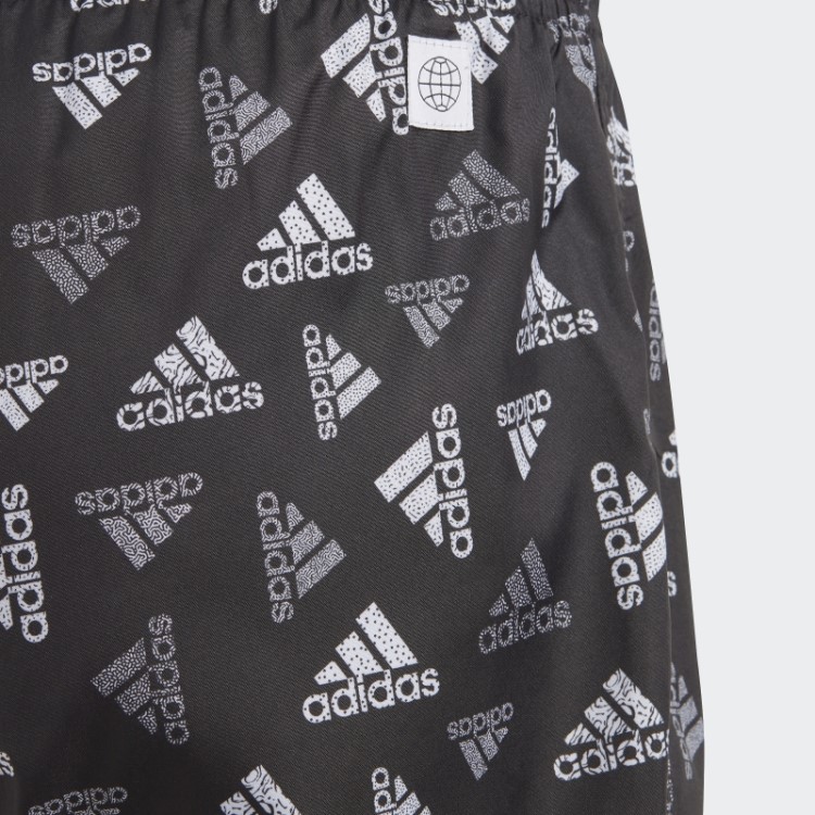 Short De Natação Clx Com Estampa De Logo Adidas Preto