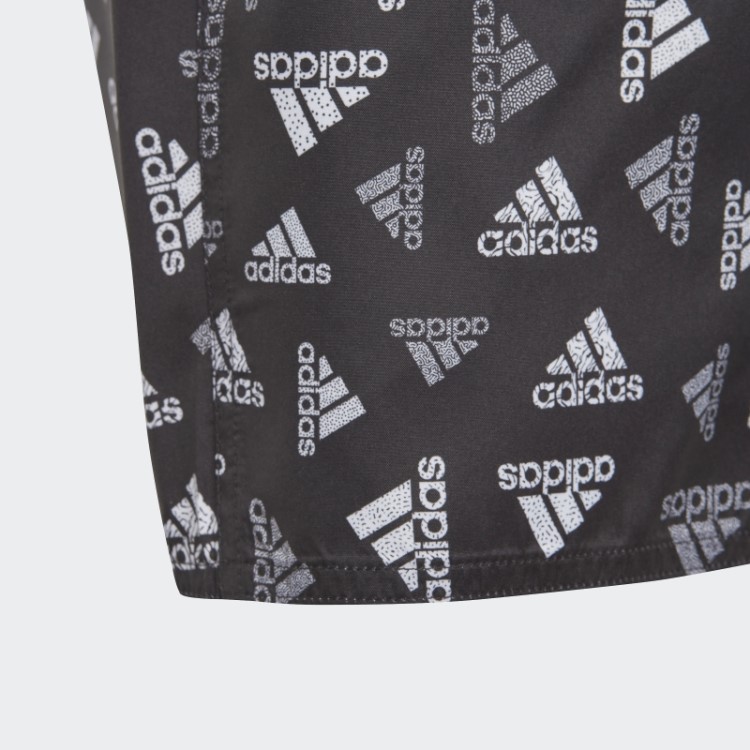 Short De Natação Clx Com Estampa De Logo Adidas Preto