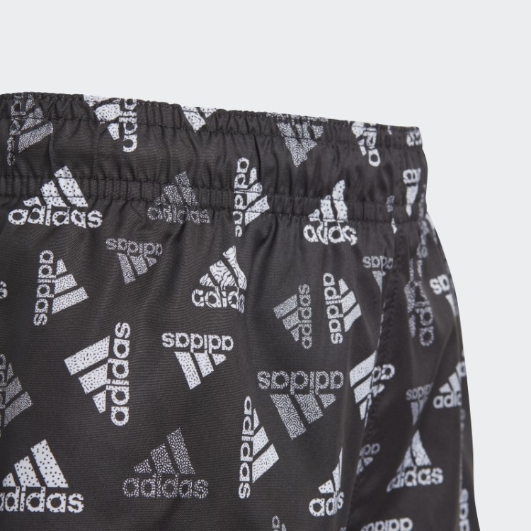 Short De Natação Clx Com Estampa De Logo Adidas Preto