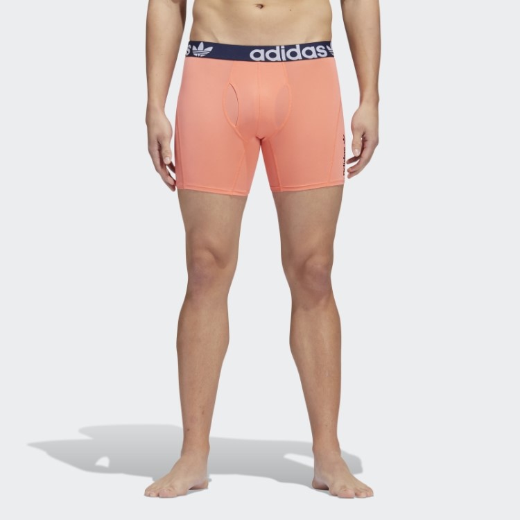 Cueca Boxer Adidas Trefoil 2 Pares Coral