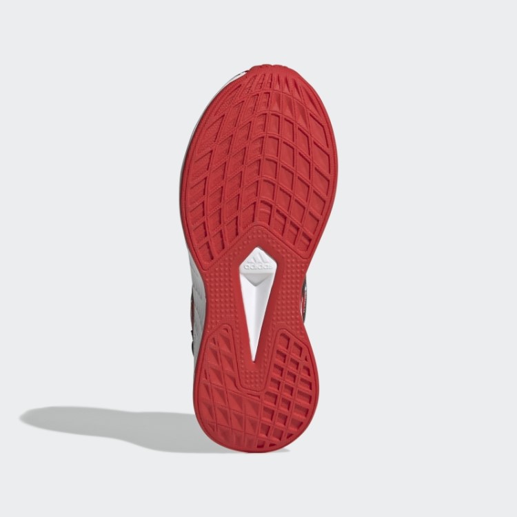 Adidas X Marvel Duramo 10 Milhas Morales Sapatos De Renda Vermelho