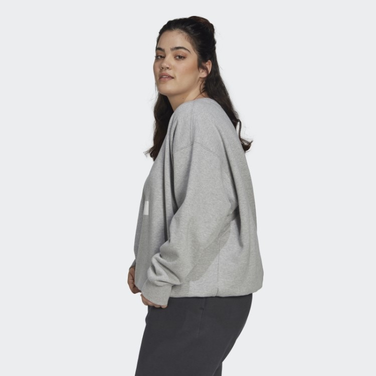Moletom Adidas Cinza Médio (tamanho Grande)