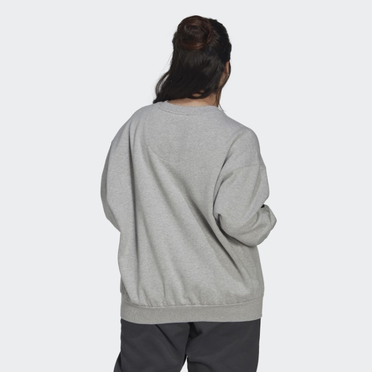 Moletom Adidas Cinza Médio (tamanho Grande)