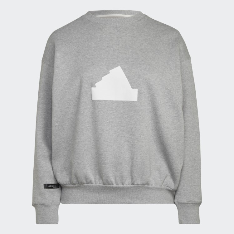 Moletom Adidas Cinza Médio (tamanho Grande)