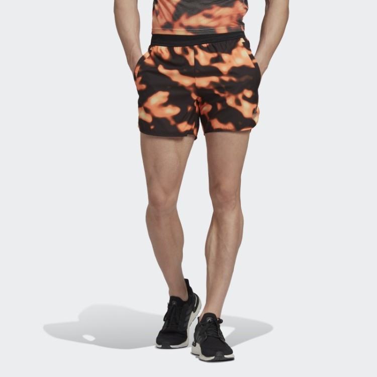 Short Adidas Adidas Multicolor Run Icon Logo Gráfico Aop