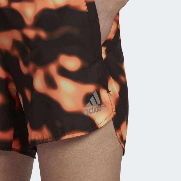 Short Adidas Adidas Multicolor Run Icon Logo Gráfico Aop