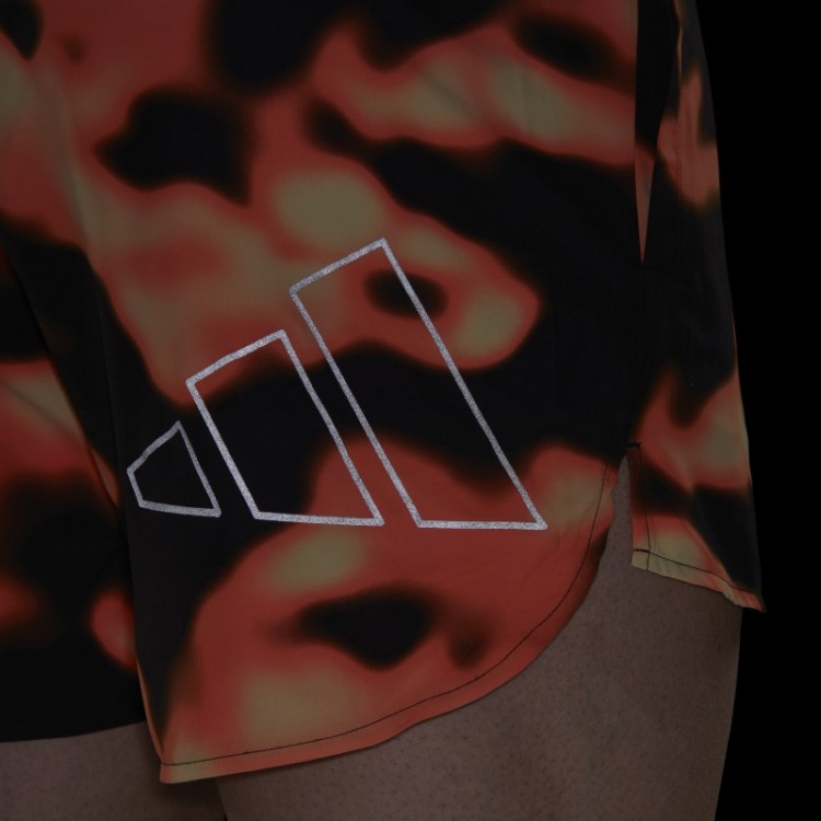 Short Adidas Adidas Multicolor Run Icon Logo Gráfico Aop