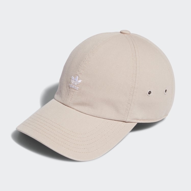 Boné Bege Com Mini Logo Adidas Relaxado
