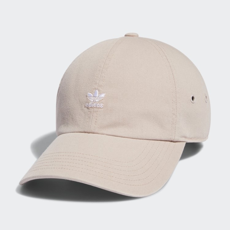 Boné Bege Com Mini Logo Adidas Relaxado