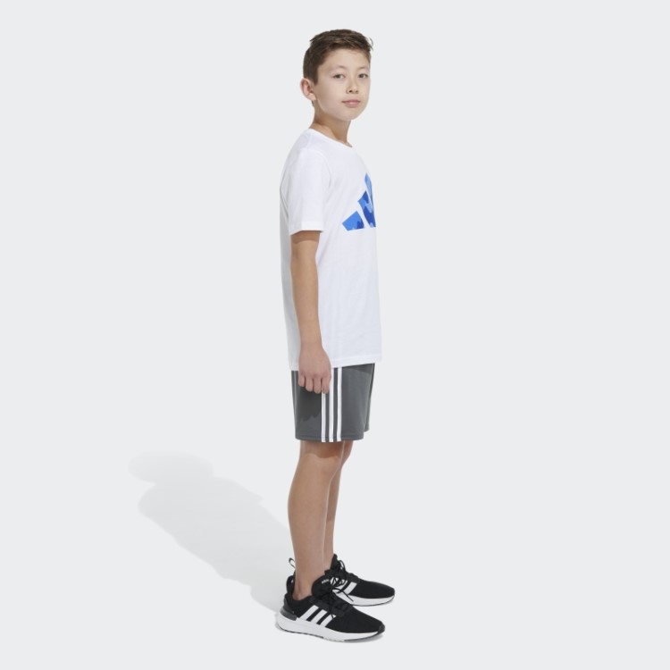 Camiseta Branca Adidas Ss Camo Logo