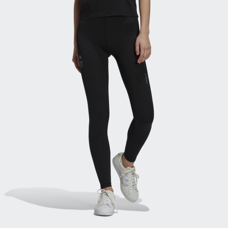 Legging Preta Olympique Lyonnais Adidas