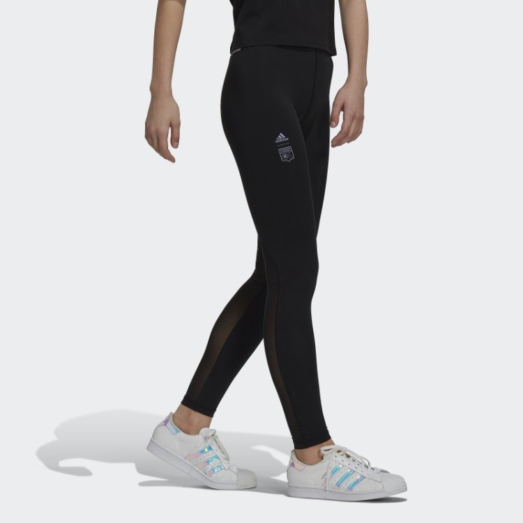 Legging Preta Olympique Lyonnais Adidas