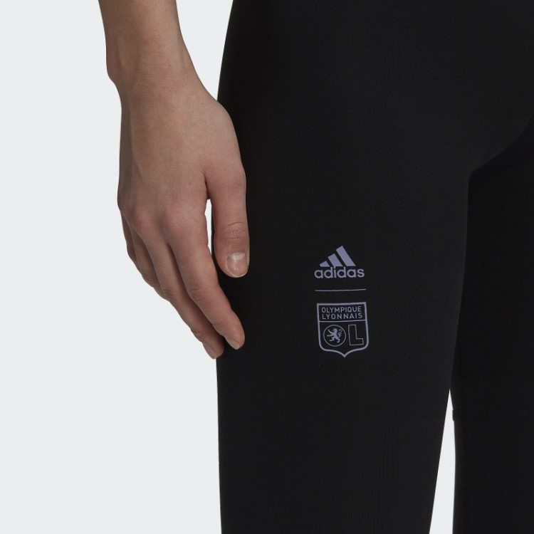 Legging Preta Olympique Lyonnais Adidas