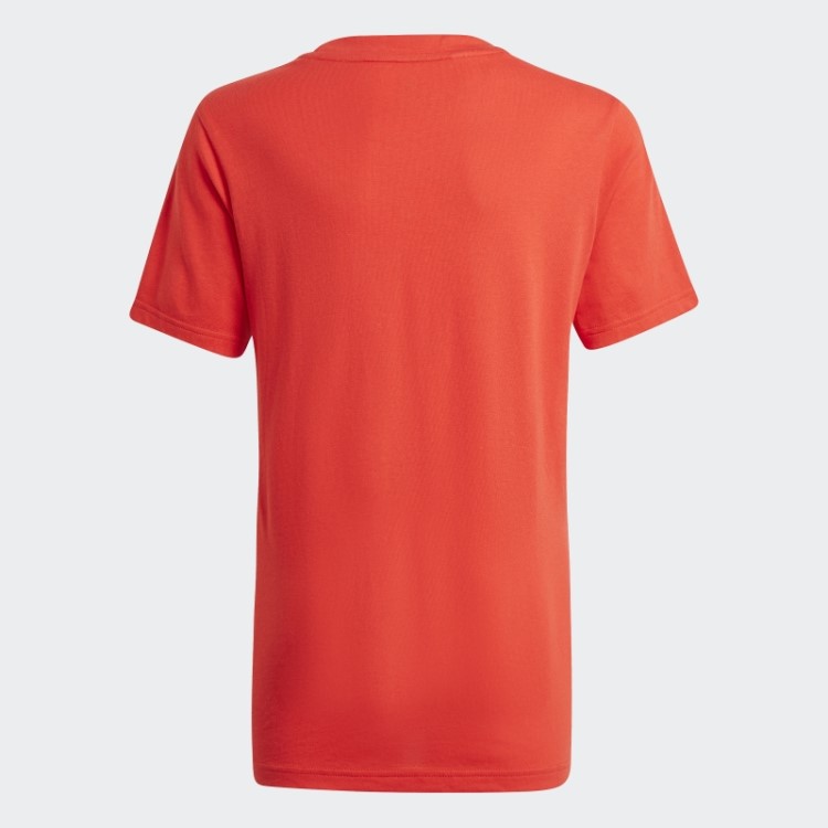 Camiseta Adidas Essentials Com As Três Listras Fashion Red