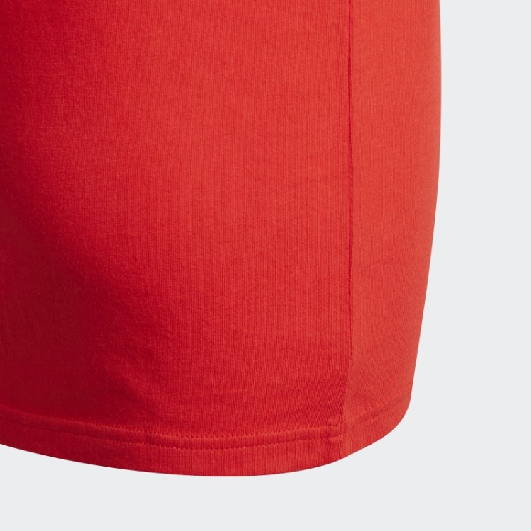 Camiseta Adidas Essentials Com As Três Listras Fashion Red