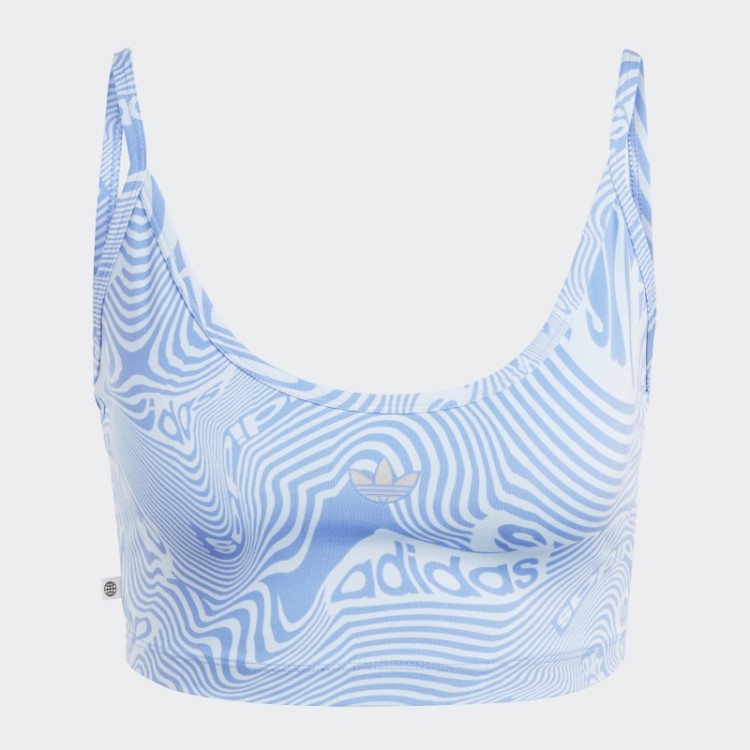 Top De Sutiã Com Estampa De Mármore Sky Adidas