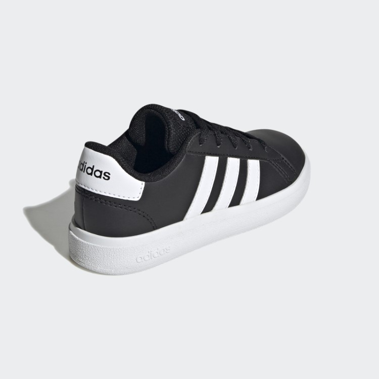 Tênis De Tênis Estilo Adidas Grand Court Preto Com Cadarço