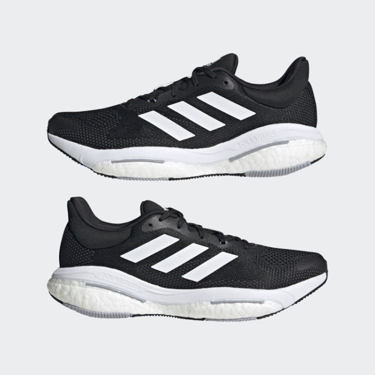 Tênis De Corrida Preto Adidas Solar Glide 5 Largo