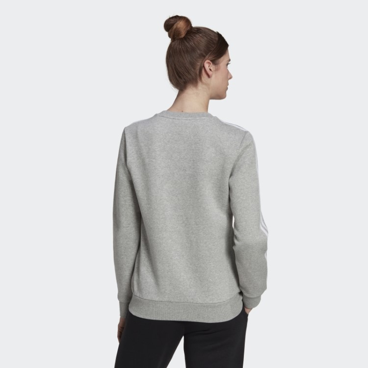 Sweatshirt De Lã Com As 3 Riscas Essentials Cinzento Médio Adidas