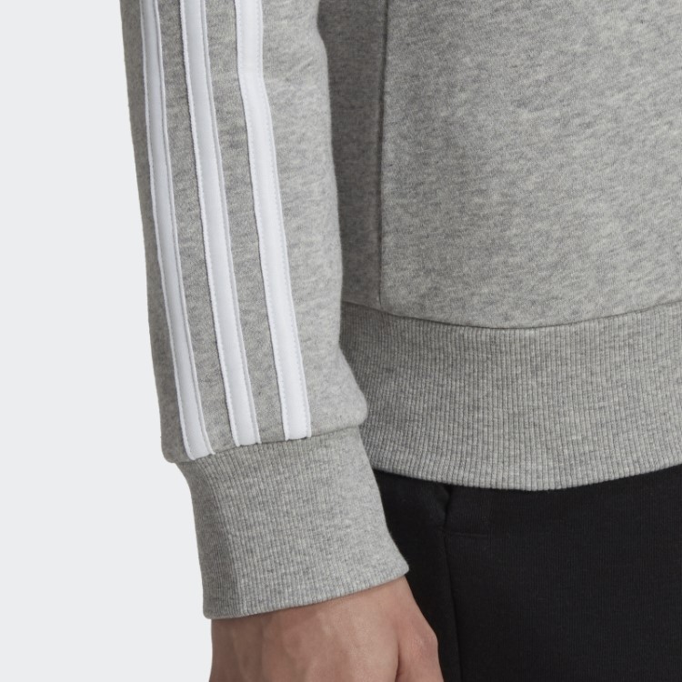 Sweatshirt De Lã Com As 3 Riscas Essentials Cinzento Médio Adidas