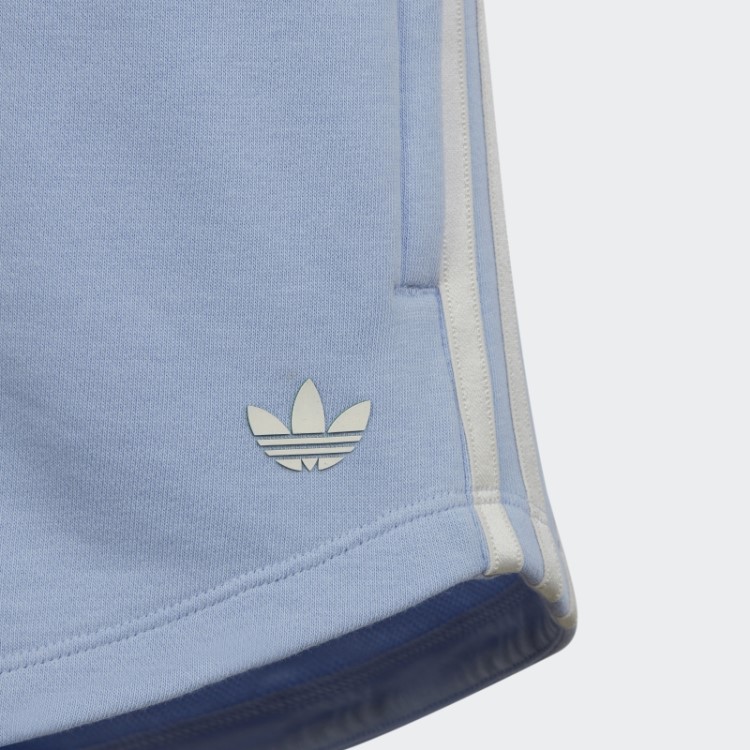 Short Cintura Alta Com Estampa Gráfica Adidas Blue Dawn