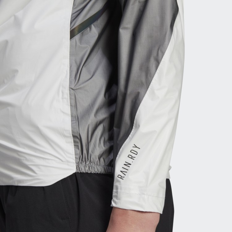 Jaqueta De Chuva Branca Adidas Terrex Agravic Três Camadas