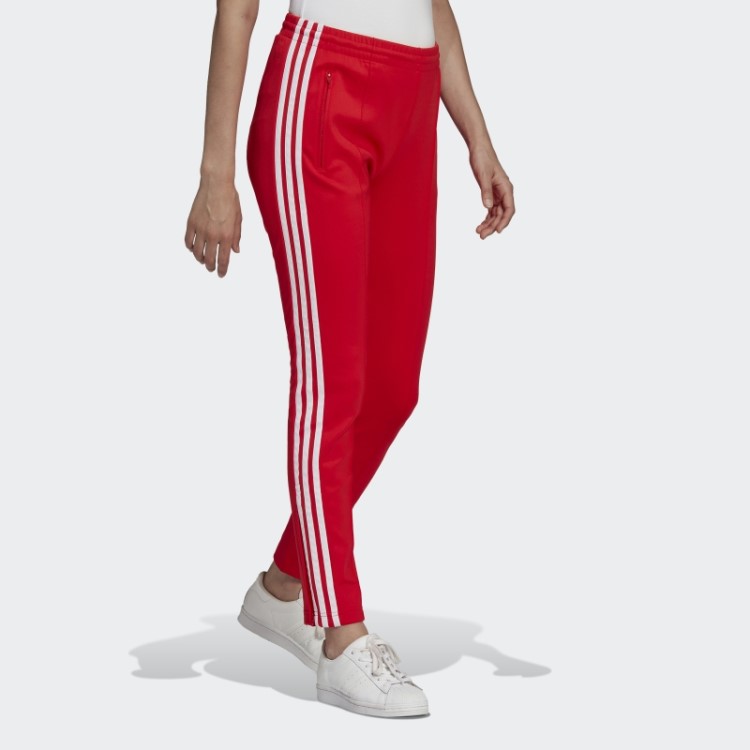 Calça Vermelha Adidas Primeblue Sst