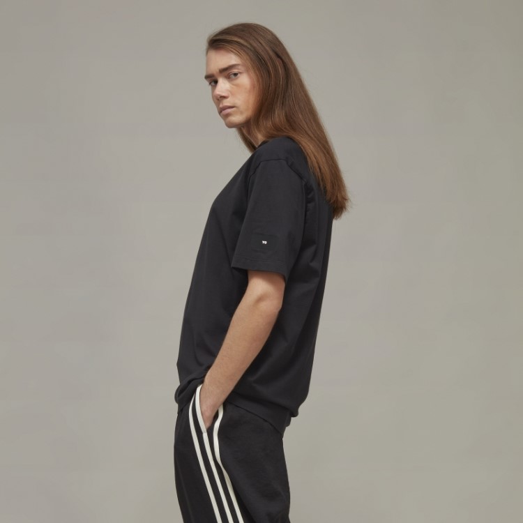 Y-3 Camiseta Relaxada Adidas De Manga Curta