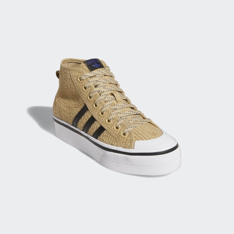 Nizza Sapato Médio Plataforma Tom Bege Adidas