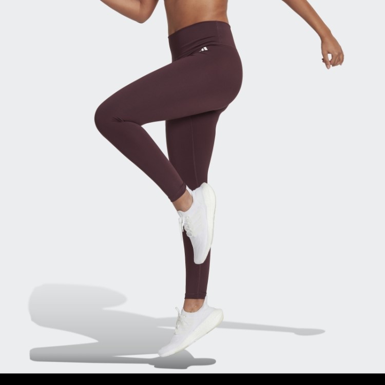 Legging 7/8 De Cintura Alta Adidas Training Essentials Marrom