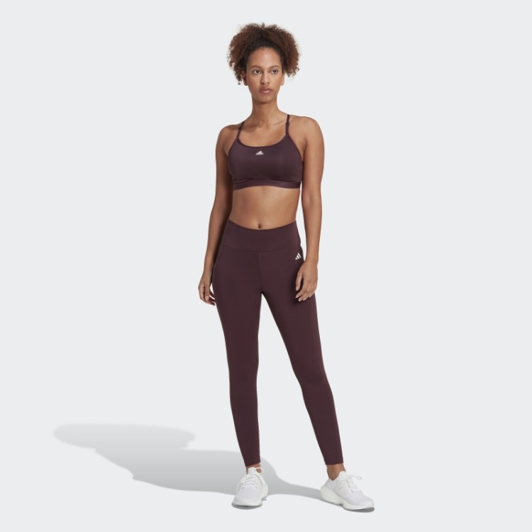 Legging 7/8 De Cintura Alta Adidas Training Essentials Marrom