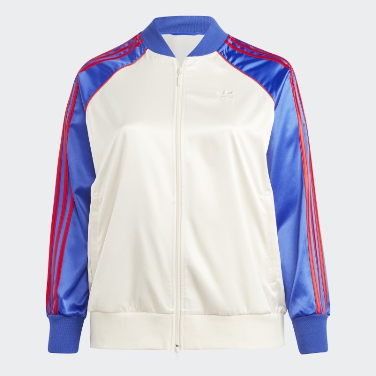 Jaqueta De Cetim Sst (tamanho Grande) Adidas Branco