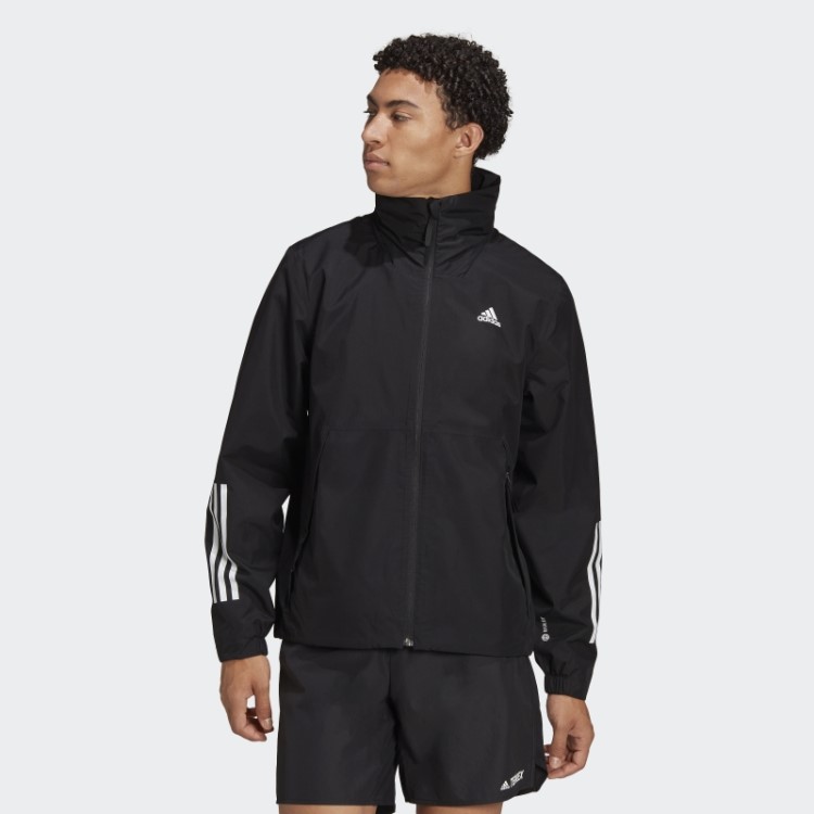 Adidas Bsc 3 Listras Rain.rdy Jaqueta Moda Preta
