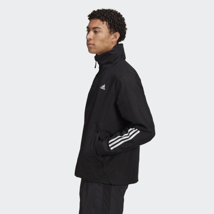 Adidas Bsc 3 Listras Rain.rdy Jaqueta Moda Preta