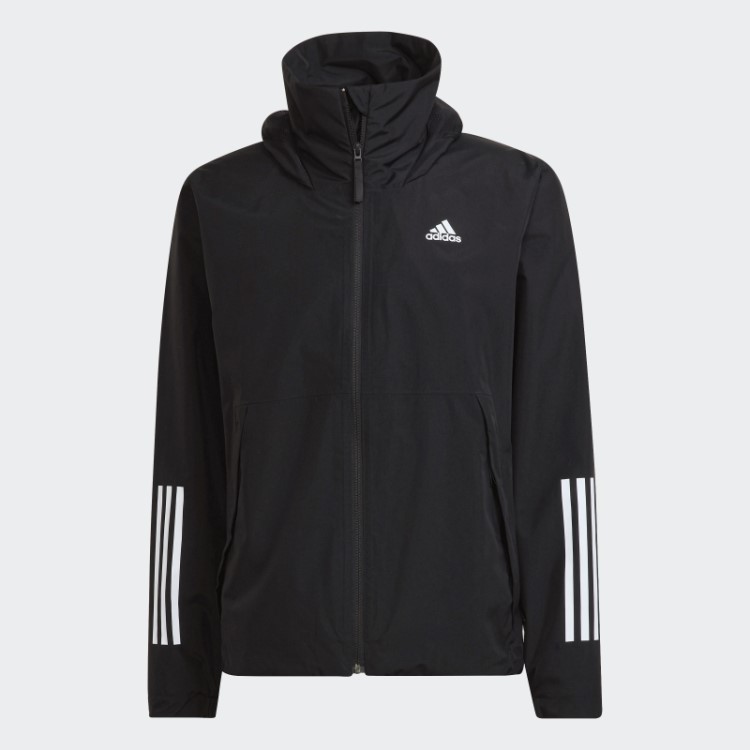 Adidas Bsc 3 Listras Rain.rdy Jaqueta Moda Preta