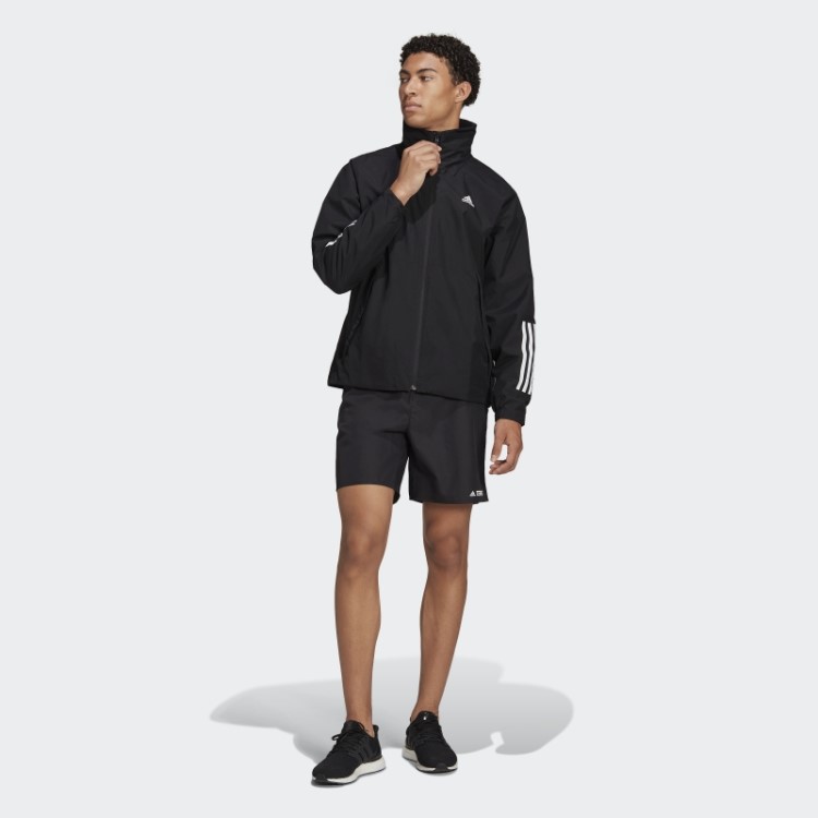 Adidas Bsc 3 Listras Rain.rdy Jaqueta Moda Preta