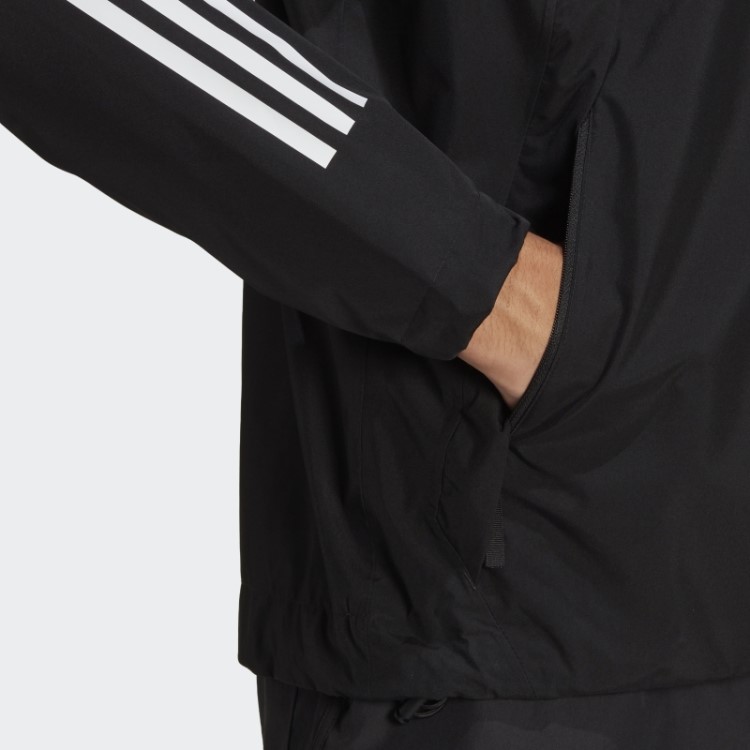 Adidas Bsc 3 Listras Rain.rdy Jaqueta Moda Preta